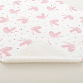 ハンドドローかわいいハートと愛 シェルパブランケット (3/4)