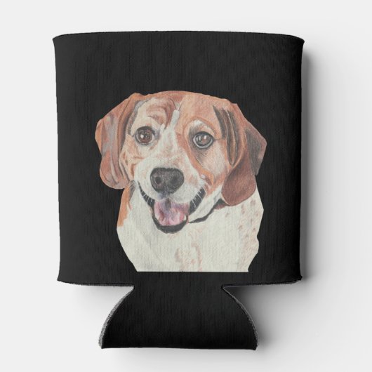 ハンドドローかわいらしドビーグルクーラーボックス 缶クーラー (裏面)