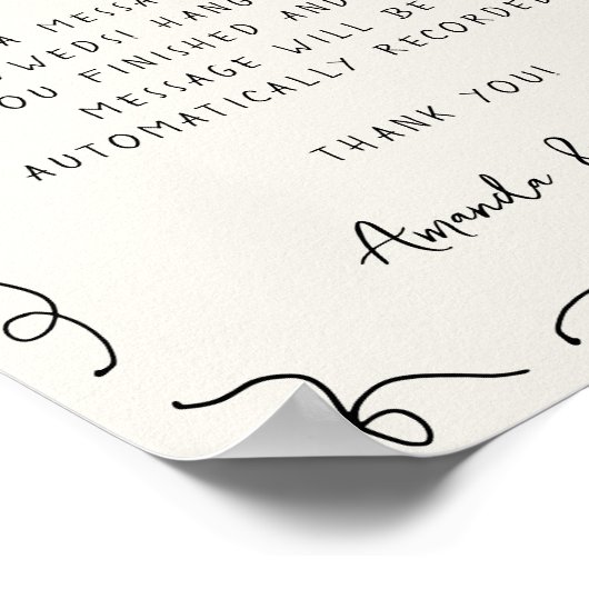 ハンドドローよくはしゃぐドオーディオゲス結婚トブックのサイン ポスター