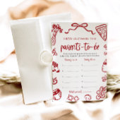 ハンドドローイタリアンドの赤ちゃんシャワーの年齢 招待状