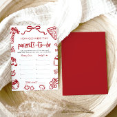 ハンドドローイタリアンドの赤ちゃんシャワーの年齢 招待状