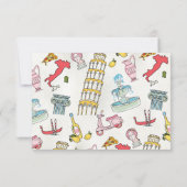 ハンドドローイタリアンドローマ詳細&情報 招待状 (裏面)