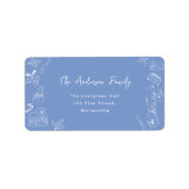 ハンドドローウィンターワンダーランドホリデー ラベル (正面)