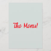 ハンドドローカラフルド予測できなシャンパン結婚レトロ メニュー (裏面)