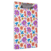 ハンドドローカラフルド異国花柄–70703 クリップボード (右)