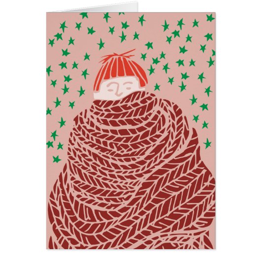 ハンドドロークリスマスイラストレーション (正面)