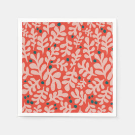 ハンドドロークリスマスイラストレーション スタンダードカクテルナプキン