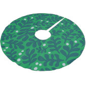 ハンドドロークリスマスイラストレーション ブラッシュドポリエステルツリースカート (アングル)