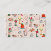 ハンドドロークリスマスブライダルシャワー共有Aレシピ エンクロージャーカード (裏面)