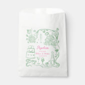 ハンドドローコケットワイザー及びホッター誕生日 フェイバーバッグ (正面)