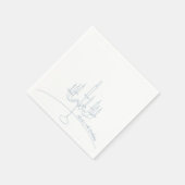 ハンドドローコソフトルネッサンスコケットパーティー スタンダードカクテルナプキン (角)