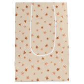 ハンドドローシンプルド散乱ホリデースターズ ミディアムペーパーバッグ (裏面)