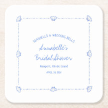 ハンドドローシーシェル&結婚ズベルブライダルシャワー