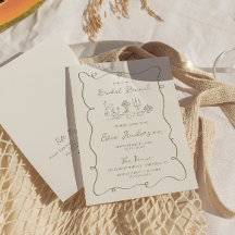 ハンドドローセージブライダルブランチ