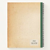 ハンドドロードウェイクロビン組パーソナライズされた成物 ノートブック (裏面)