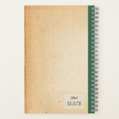 ハンドドロードウェイクロビン組パーソナライズされた成物 ノートブック (裏面)