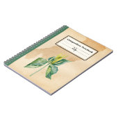 ハンドドロードウェイクロビン組パーソナライズされた成物 ノートブック (左側)