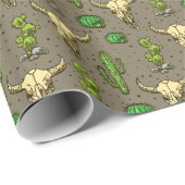 ハンドドロードウエスタンブルスカルデザートカボスパッター ラッピングペーパー (ロールコーナー)