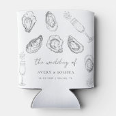 ハンドドロードシャンパン&カキスターロースト結婚式の引き出物 缶クーラー (裏面)