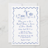 ハンドドロードフード&ドリンクドードルズブライダルブランチ 招待状 (正面)