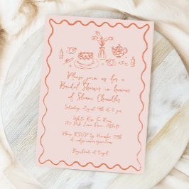 ハンドドロードフード&ドリンクドードルズブライダルブランチ 招待状