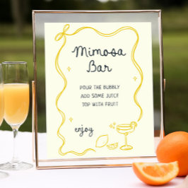 ハンドドロードメインスクイズミモザバー ポスター