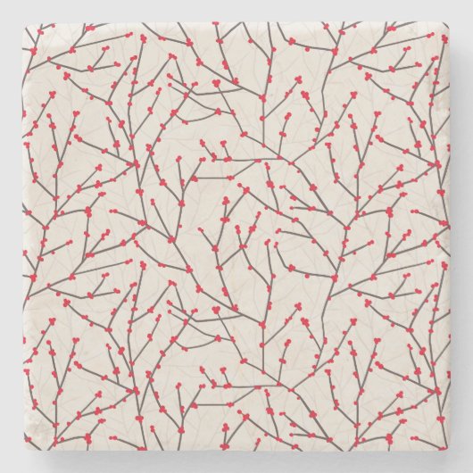 ハンドドロードレッドウィンターベリーブランズホリデー ストーンコースター (正面)