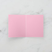 ハンドドロードレッドピンクグリーンボウリースクリスマス シーズンカード (内部)