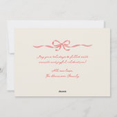 ハンドドロードレッドボウ縁どホリデーカード シーズンカード (裏面)