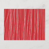 ハンドドロードレッド&ホワイトパイレーツアイランドボーイ誕生日 インビテーションポストカード (裏面)