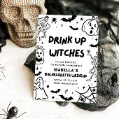 ハンドドローハロウィーンバチェロレッテ週末パーティー 招待状