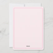 ハンドドローピンクボウクリスマスツリーメリークリスマス シーズンカード (裏面)