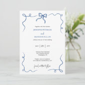 ハンドドローフランスのド弓ブ結婚ルー 招待状 (スタンド正面)