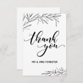ハンドドローブランチFlatありがとう サンキューカード (正面/裏面)