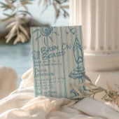 ハンドドローベビーオンボードサーフサマーベビーシャワー 招待状