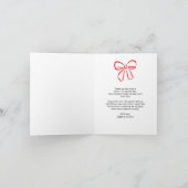 ハンドドローメリード小さな赤ちゃんシャワーありがとう サンキューカード (内部)