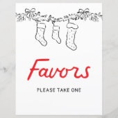 ハンドドローメリード小さな赤ちゃんシャワー好意サイン (正面)