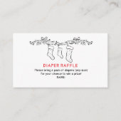 ハンドドローメリード小ベビーおむつラッフル エンクロージャーカード (正面)