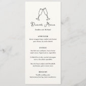 ハンドドローモダンド結婚フート メニュー (正面)