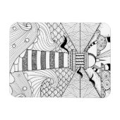 ハンドドローライトハウスドードル マグネット (横)