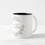 ハンドドローリースクリスマス ツートーンマグカップ (正面右)