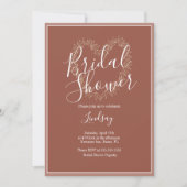 ハンドドローリースハートボホブライダルシャワー 招待状 (正面)