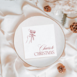 ハンドドローンの"クリスマスおめでとう" ホリデーパーティー 縁ありカクテルナプキン