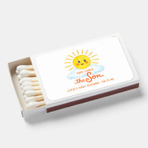 ハンドドローンスタイルのサンシャインベイビーシャワー「Here Comes the Son」