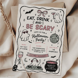 ハンドドローンハロウィンパーティーで飲食して怖がらせよう 招待状