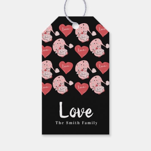 ハンドドローンピクシー Valentines Day ギフトタグ (正面)