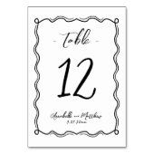 ハンドドロー予測できなドお洒落結婚の テーブルナンバー (裏面)