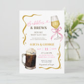 ハンドドロー予測できなドカップルのシャワー 招待状 (スタンド正面)