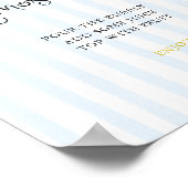 ハンドドロー予測できなドレモンミモストライプのサバー ポスター (角)