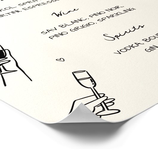 ハンドドロー予測できなド結婚のCinバー ポスター (角)